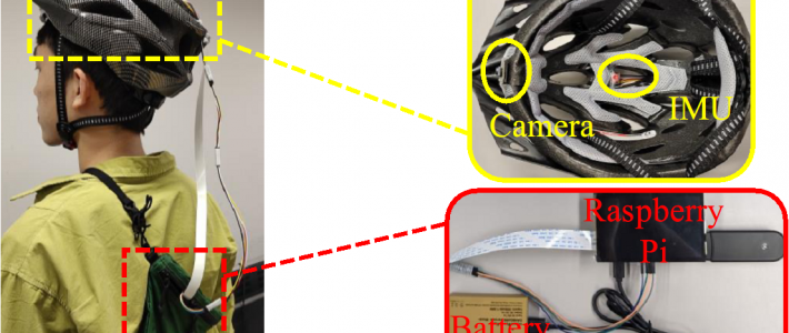 HeadSense: マイクロモビリティライダーの頭の動きを検出できるヘルメットデバイス